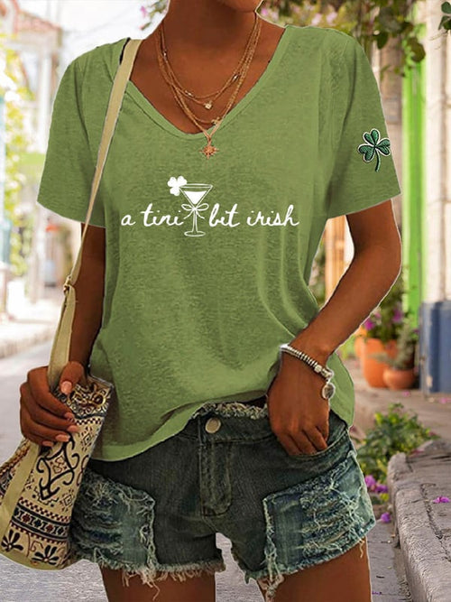 Women's St. Patrick's Day Print T-shirt