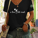 Women's St. Patrick's Day Print T-shirt