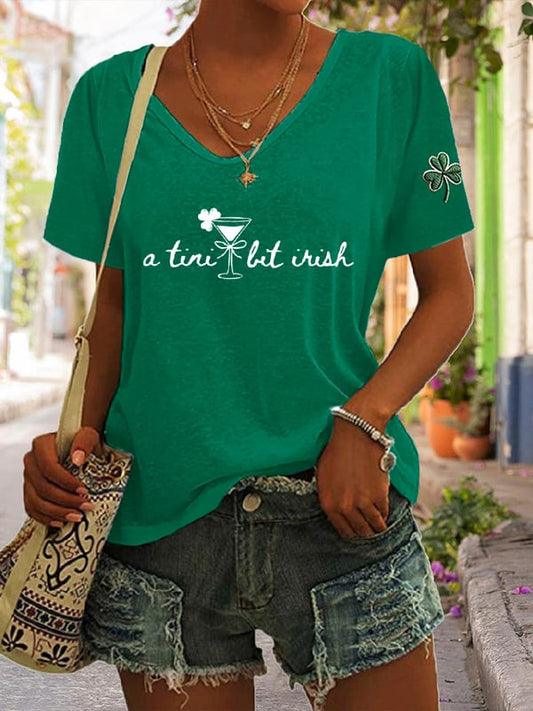 Women's St. Patrick's Day Print T-shirt