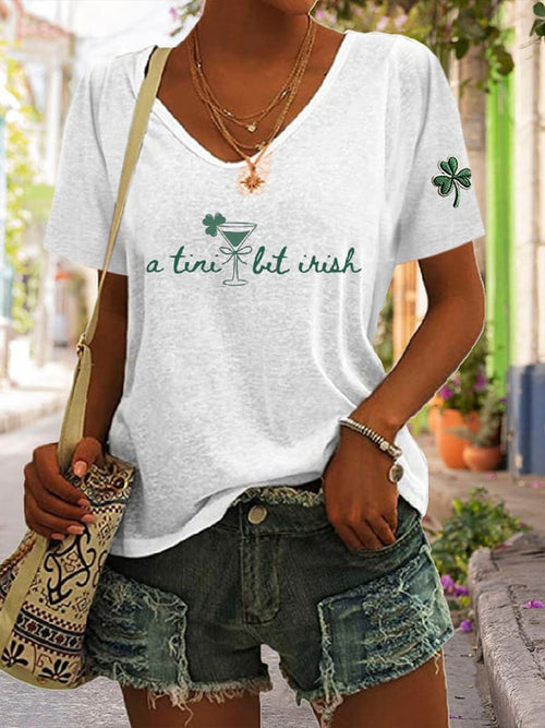 Women's St. Patrick's Day Print T-shirt