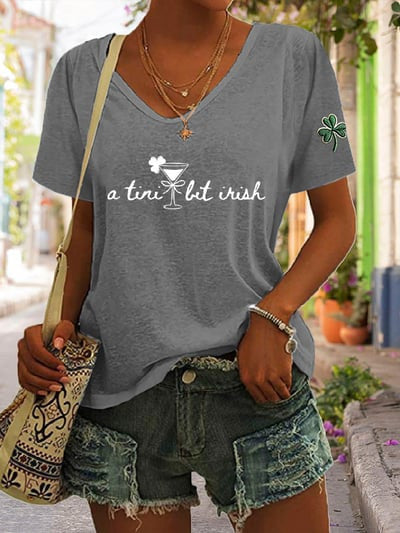 Women's St. Patrick's Day Print T-shirt