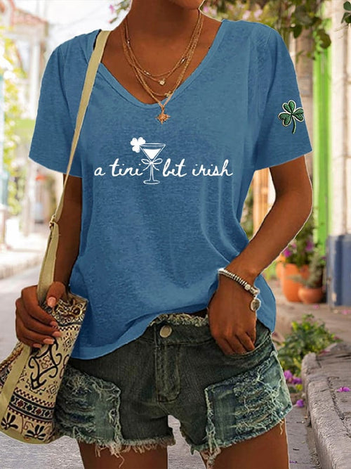 Women's St. Patrick's Day Print T-shirt