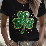 Women's St. Patrick's Day Print T-Shirt