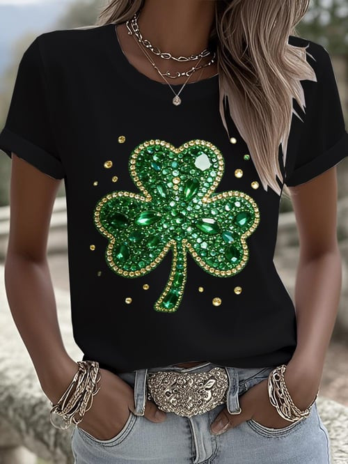 Women's St. Patrick's Day Print T-Shirt