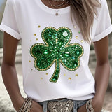 Women's St. Patrick's Day Print T-Shirt