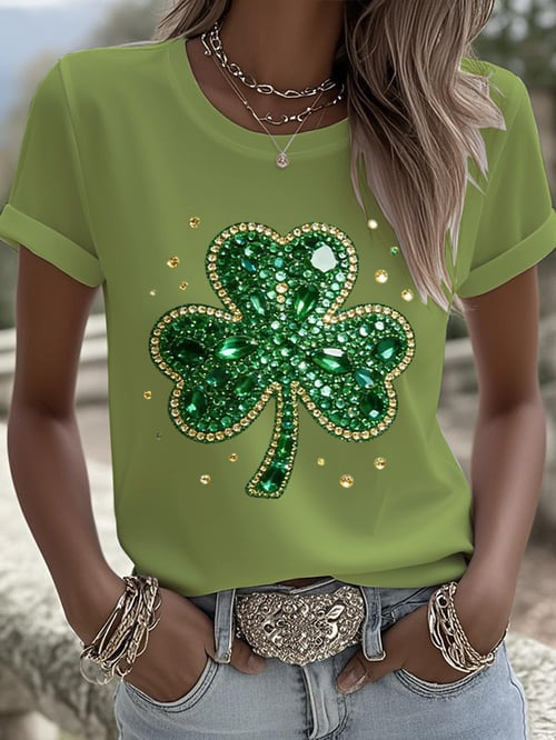 Women's St. Patrick's Day Print T-Shirt