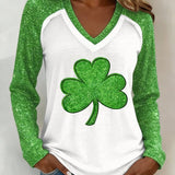 Women's St Patrick's Day Printed Top