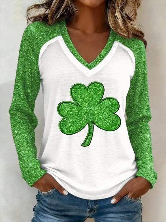 Women's St Patrick's Day Printed Top