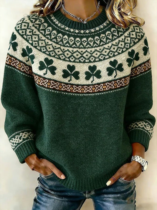 Women's St. Patrick's Day Knitted Top