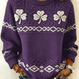 Women's Saint Pao Print Knit Sweater