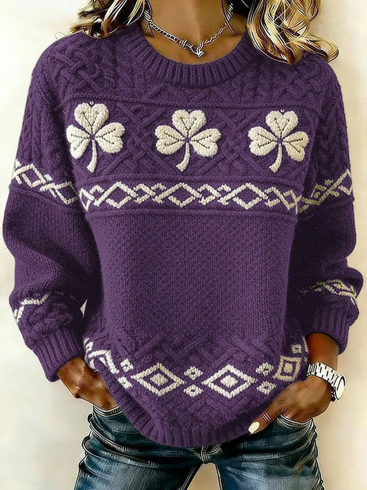 Women's Saint Pao Print Knit Sweater