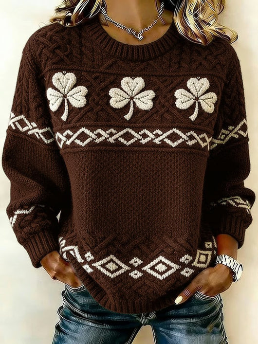 Women's Saint Pao Print Knit Sweater