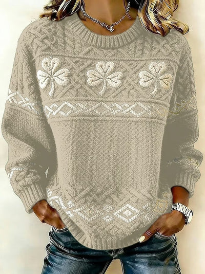Women's Saint Pao Print Knit Sweater