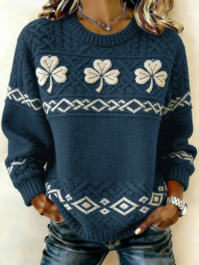 Women's Saint Pao Print Knit Sweater
