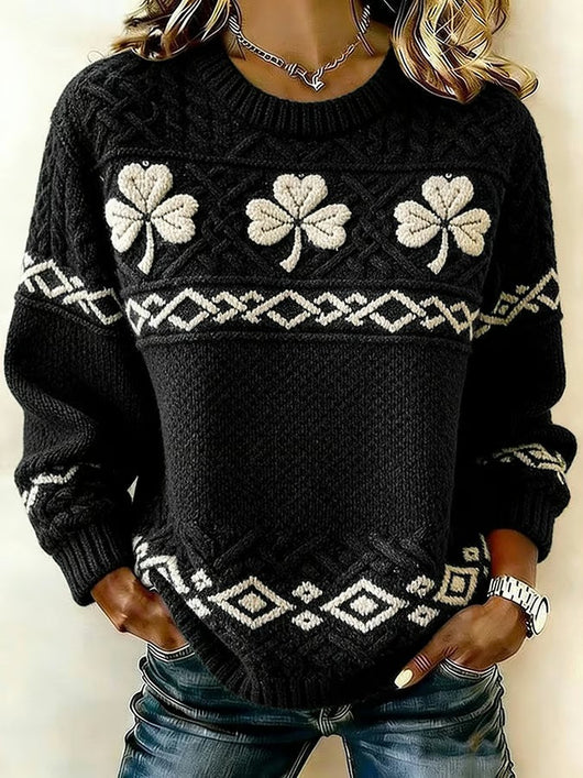 Women's Saint Pao Print Knit Sweater