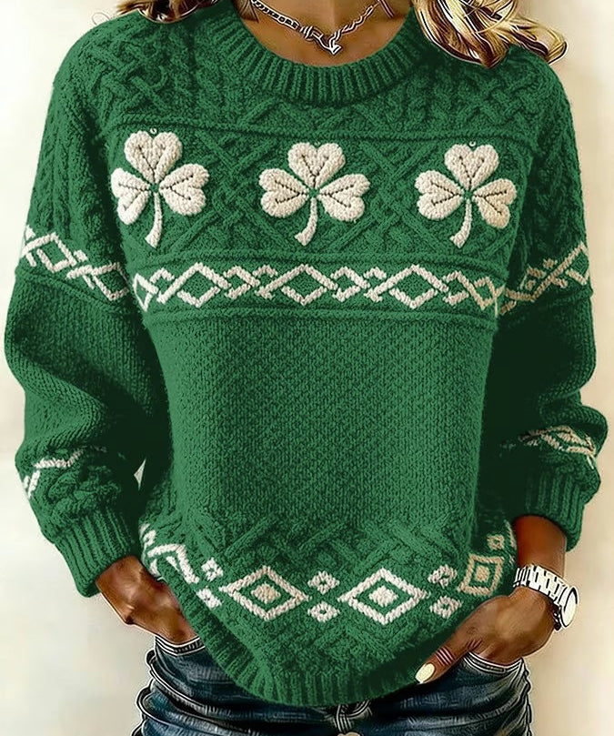 Women's Saint Pao Print Knit Sweater