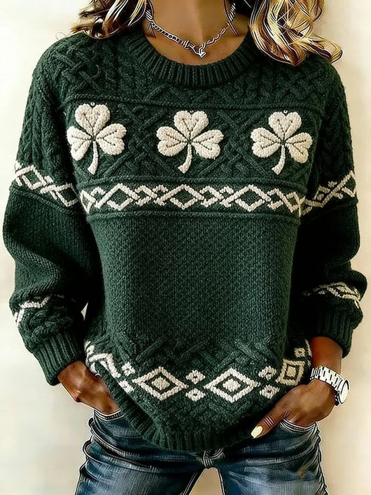 Women's Saint Pao Print Knit Sweater