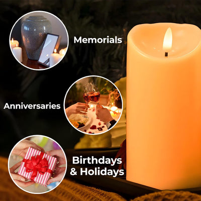 To My Granddaughter, Love Always With Flower And Butterflies, Custom LED Candle, Gift For Granddaughters