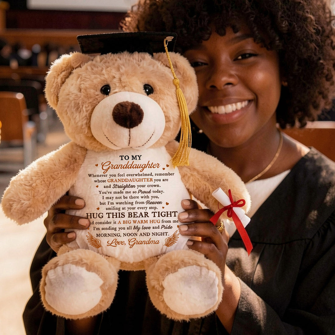 I'm Sending You All My Love And Pride - Personalized Graduation Teddy Bear