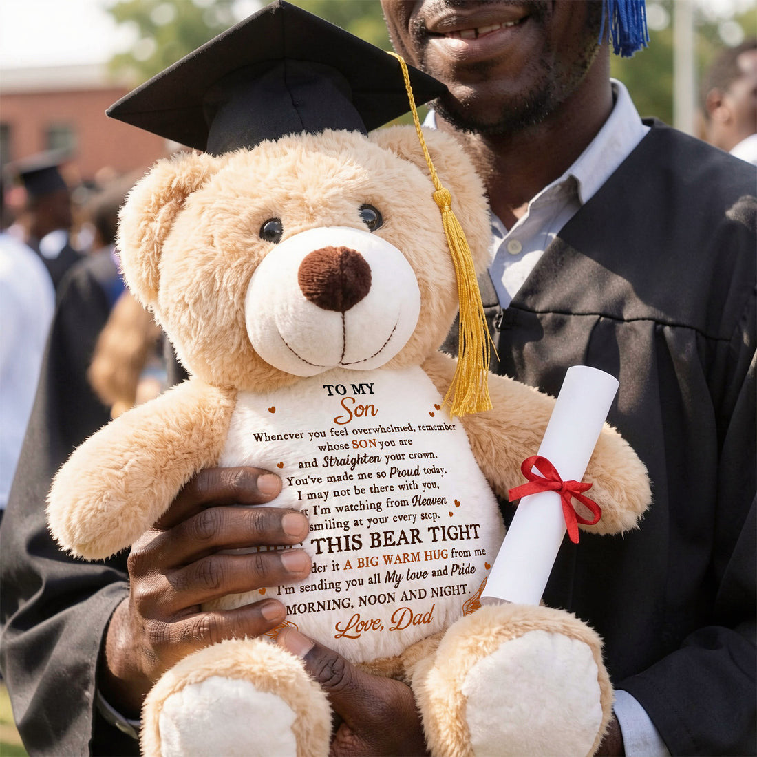 I'm Sending You All My Love And Pride - Personalized Graduation Teddy Bear