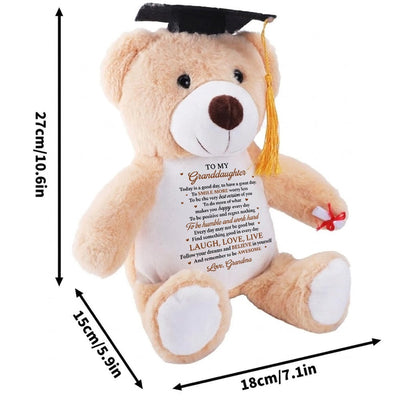 Follow Your Dreams And Believe In Yourself - Personalized Graduation Teddy Bear