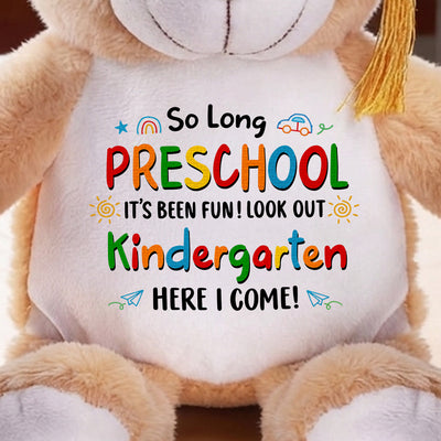 Kindergarten Here I Come Teddy Bear – Back to School Gift for Kids