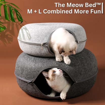 Meow Bed™ - Donut Kitten Bed