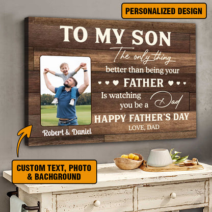 Personalized Canvas - Heartfelt Gift For Son