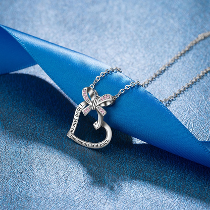 NEVER FORGET THAT I LOVE YOU - NECKLACE FOR DAUGHTER FROM MOM