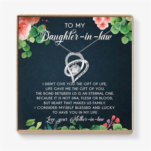 I CONSIDER MYSELF BLESSED AND LUCKY - NECKLACE FOR DAUGHTER-IN-LAW