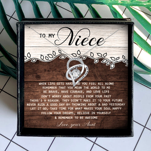 REMEMBER TO BE AWESOME - NECKLACE FOR NIECE FROM AUNT