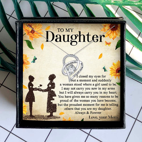 CARRY YOU IN MY HEART- NECKLACE FOR DAUGHTER FROM MOM