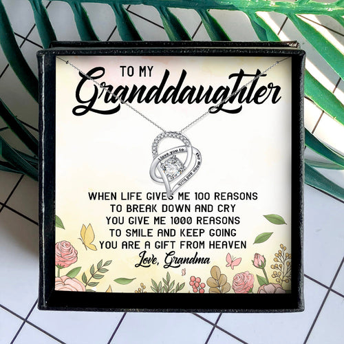 YOU ARE A GIFT FROM HEAVEN - NECKLACE FOR GRANDDAUGHTER FROM GRANDMA