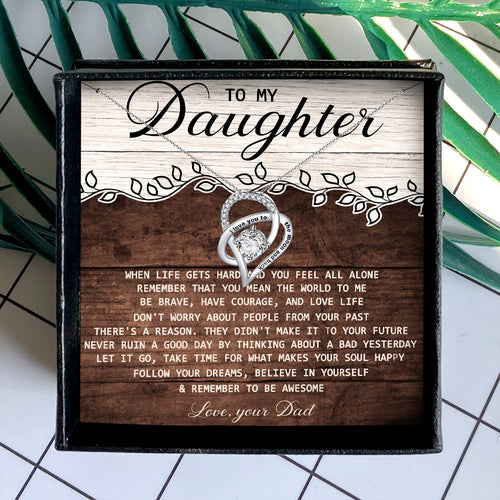 REMEMBER TO BE AWESOME - NECKLACE FOR DAUGHTER FROM DAD