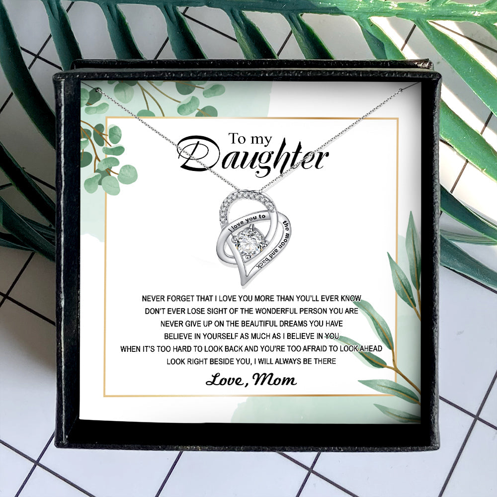 NEVER GIVE UP - NECKLACE FOR DAUGHTER FROM MOTHER