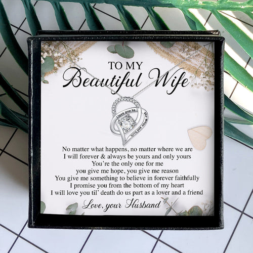 LOVE YOU TIL DEATH - NECKLACE FOR WIFE FROM HUSBAND