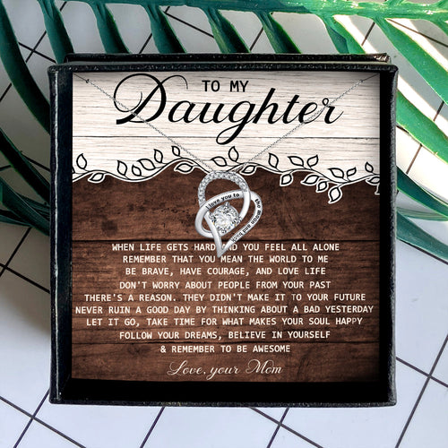 REMEMBER TO BE AWESOME - NECKLACE FOR DAUGHTER FROM MOM