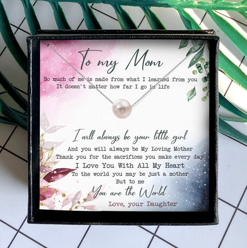 I LOVE YOU WITH ALL MY HEART - NECKLACE FOR MOM FROM DAUGHTER
