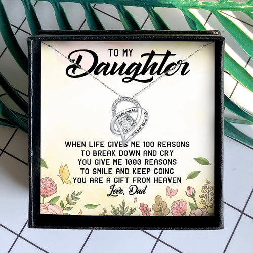 YOU ARE A GIFT FROM HEAVEN - NECKLACE FOR DAUGHTER FROM DAD