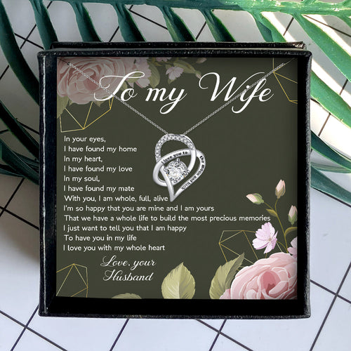I LOVE YOU WITH MY WHOLE HEART - NECKLACE FOR WIFE FROM HUSBAND