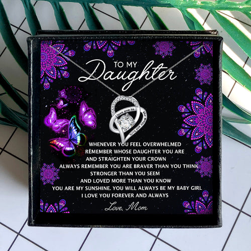 I LOVE YOU FOREVER AND ALWAYS - NECKLACE FOR DAUGHTER FROM MOM