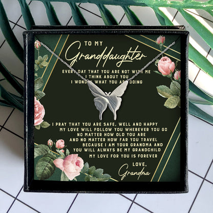 YOU WILL ALWAYS BE MY GRANDCHILD  - NECKLACE FOR GRANDDAUGHTER