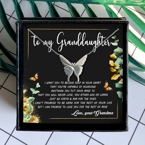 I WANT YOU TO BELIEVE DEEP IN YOUR HEART  - NECKLACE FOR DAUGHTER