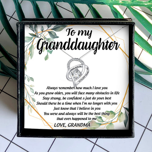 ALWAYS REMEMBER HOW MUCH I LOVE YOU - NECKLACE FOR GRANDDAUGHTER FROM GRANDMA
