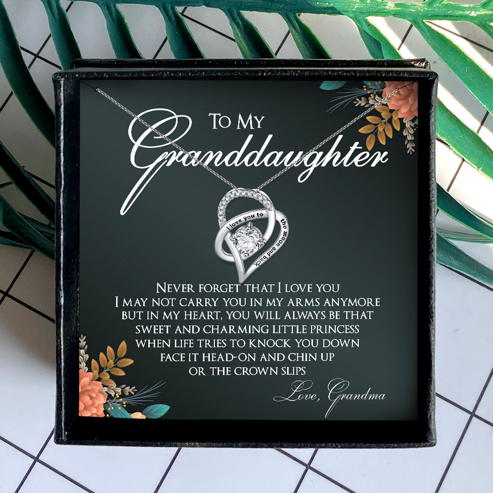 NEVER FORGET THAT I LOVE YOU - NECKLACE FOR GRANDDAUGHTER FROM GRANDMA