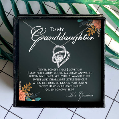 NEVER FORGET THAT I LOVE YOU - NECKLACE FOR GRANDDAUGHTER FROM GRANDMA