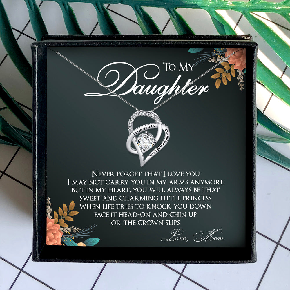 NEVER FORGET THAT I LOVE YOU - NECKLACE FOR DAUGHTER FROM MOM