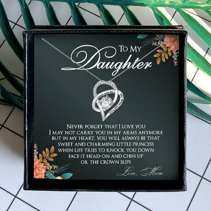 NEVER FORGET THAT I LOVE YOU - NECKLACE FOR DAUGHTER FROM MOM