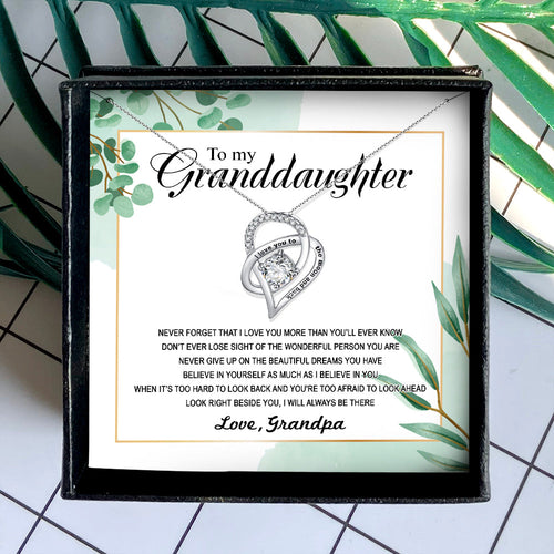 I LOVE YOU MORE THAN YOU'LL EVER KNOW - NECKLACE FOR GRANDDAUGHTER FROM GRANDPA