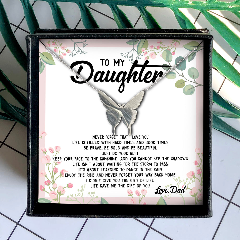 ENJOY THE RIDE AND NEVER FORGET YOUR WAY BACK HOME  - NECKLACE FOR DAUGHTER